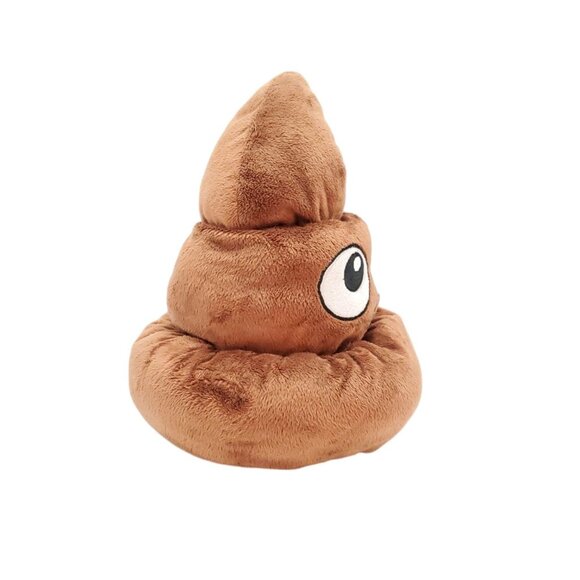 Funny Poop Emoji Plush Toy 9" By Fiesta Brown good condition - Picture 4 of 7